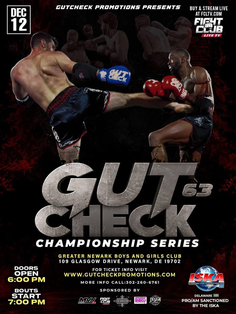 Poster for Gut Check Championship Series 63 | Dec 12, 2026