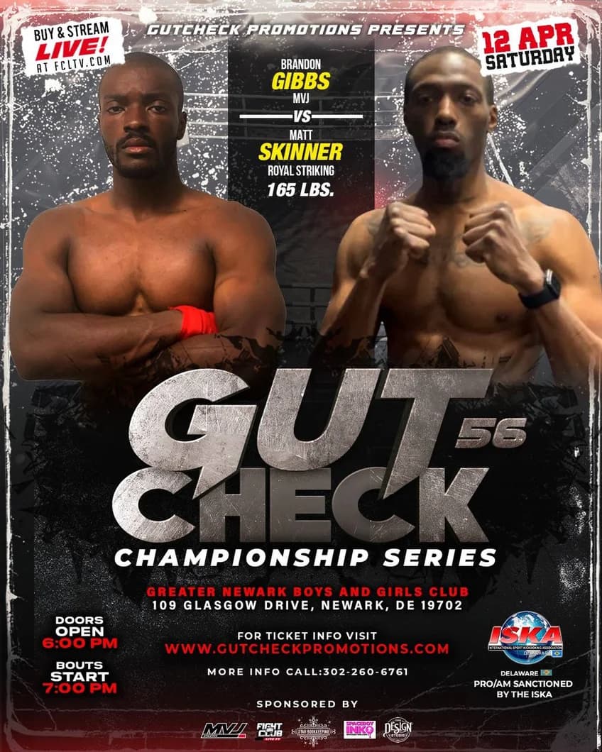 Gut Check Championship Series featuring MJ Kim Vs Sen Mao April 12th, 2025! 165 lb Glory Rules Kickboxing Fight