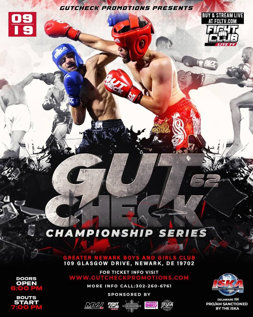 Poster for Gut Check Championship Series 62 | September 19th, 2026