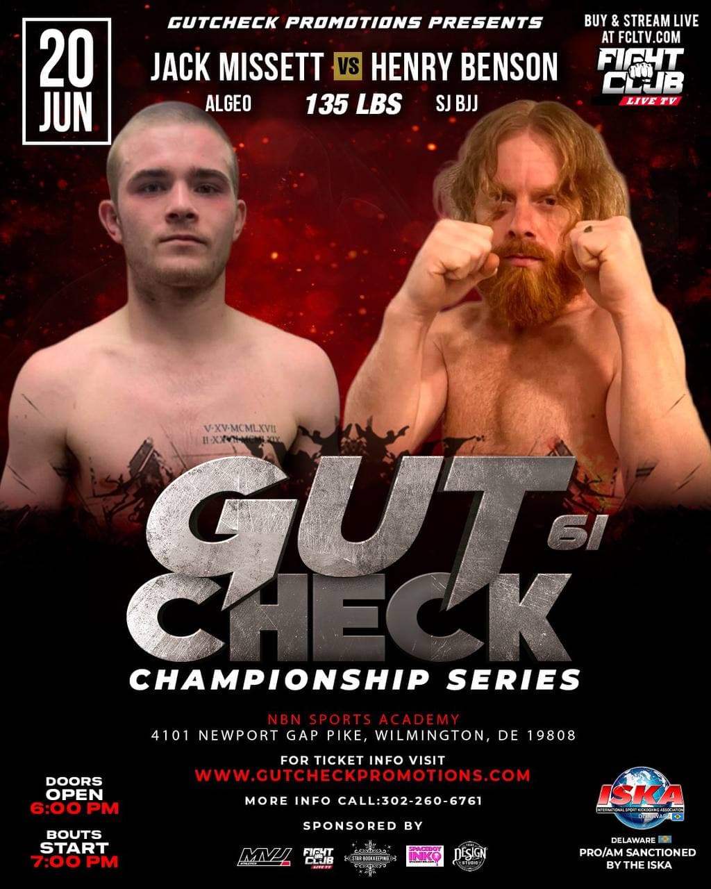 Jack Missett vs Henry Benson