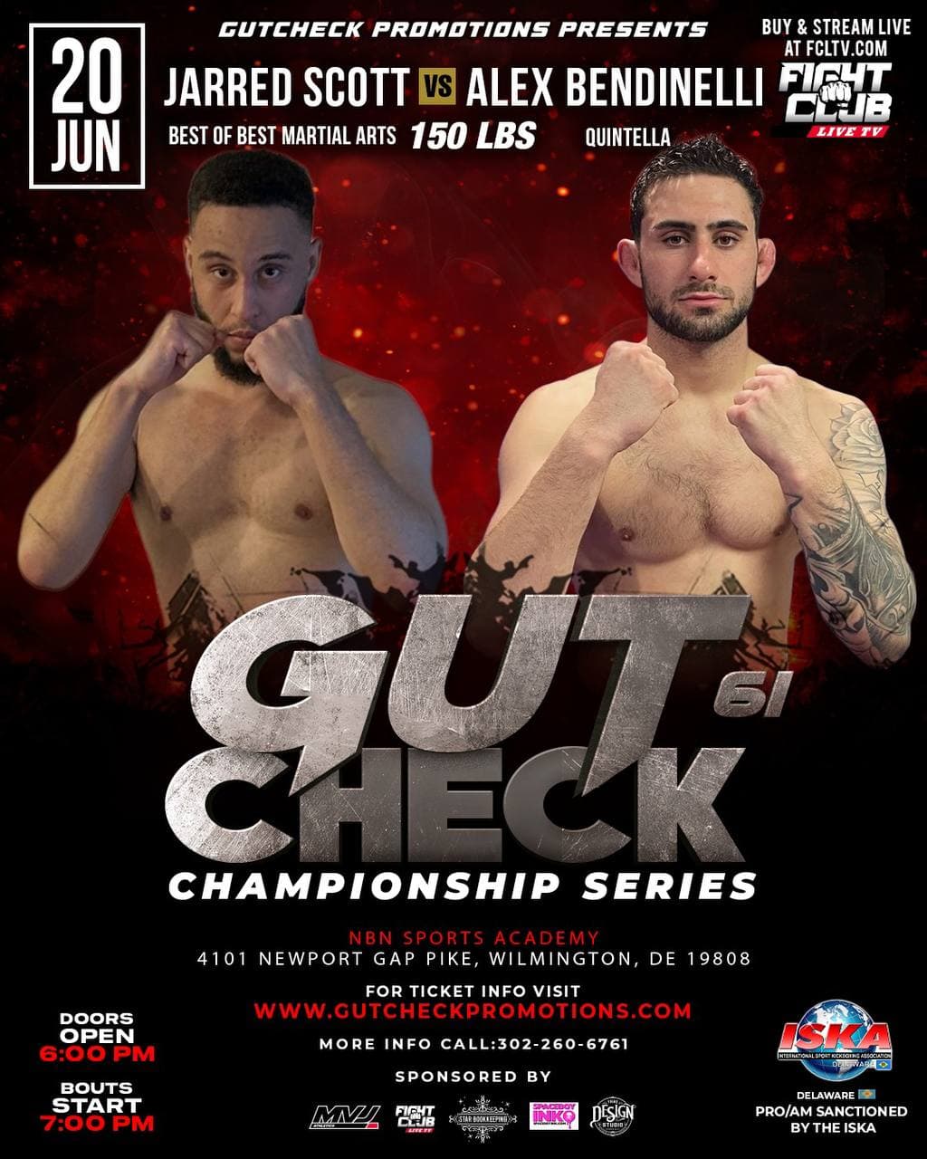 Jarred Scott vs Alex Bendinelli